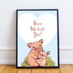 FRAMED Family Print New Baby Gift Baby Girl Boy Nursery Decor