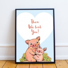 FRAMED Family Print New Baby Gift Baby Girl Boy Nursery Decor