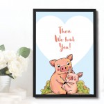 FRAMED Family Print New Baby Gift Baby Girl Boy Nursery Decor