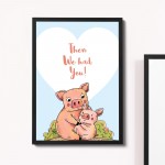 FRAMED Family Print New Baby Gift Baby Girl Boy Nursery Decor