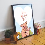 FRAMED Family Print New Baby Gift Baby Girl Boy Nursery Decor