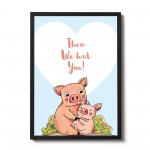 FRAMED Family Print New Baby Gift Baby Girl Boy Nursery Decor