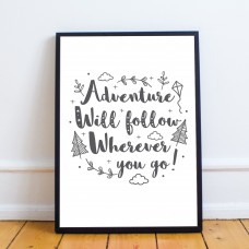 White Grey Nursery Framed Prints / Baby Room Wall Art Decoration