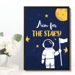 FRAMED Space Wall Art Boys Bedroom Decoration Baby Nursery Print