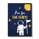 FRAMED Space Wall Art Boys Bedroom Decoration Baby Nursery Print