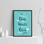 FRAMED Dad Birthday Gift Fathers Day Gift From Daughter Son