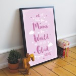 FRAMED MUM Print Birthday Gift For Mum Gift From Daughter Son