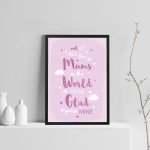 FRAMED MUM Print Birthday Gift For Mum Gift From Daughter Son
