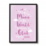 FRAMED MUM Print Birthday Gift For Mum Gift From Daughter Son