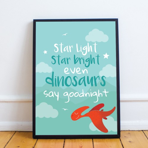 Boys Bedroom Sign Boys Bedroom Print Quote Dinosaur Wall Art