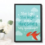 Boys Bedroom Sign Boys Bedroom Print Quote Dinosaur Wall Art