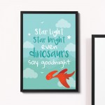 Boys Bedroom Sign Boys Bedroom Print Quote Dinosaur Wall Art