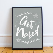 Framed Grey Bathroom Print Funny Bathroom Sign Bathroom Wall Art