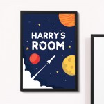 PERSONALISED Bedroom Sign Boys Bedroom Decoration Nursery Gift