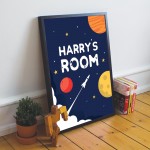 PERSONALISED Bedroom Sign Boys Bedroom Decoration Nursery Gift