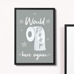 Grey Bathroom Sign Framed Bathroom Print Funny Toilet Loo Sign