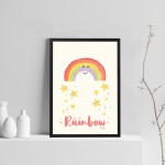 FRAMED Rainbow Picture For Girls Nursery Boys Nursery Decor Art
