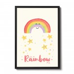 FRAMED Rainbow Picture For Girls Nursery Boys Nursery Decor Art