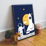 FRAMED Space Picture Boys Bedroom Wall Art Decoration Gifts