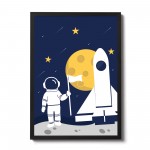 FRAMED Space Picture Boys Bedroom Wall Art Decoration Gifts