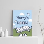 PERSONALISED Boys Bedroom Wall Art Football Room Decoration 