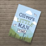 PERSONALISED Little Man Cave Wall Art Boys Bedroom Decor Gifts