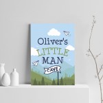 PERSONALISED Little Man Cave Wall Art Boys Bedroom Decor Gifts