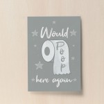 Funny Bathroom Sign Bathroom Print Funny Wall Art Toilet Sign