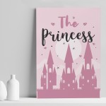 Pink Nursery Decor Girls Bedroom Decor Princess Wall Art 