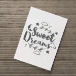 Cute Bedroom Sign Grey Nursery Print For Baby Girl Boy Bedroom