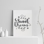 Cute Bedroom Sign Grey Nursery Print For Baby Girl Boy Bedroom