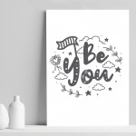 Grey Baby Nursery Prints Nursery Decorations Girl Boy Bedroom