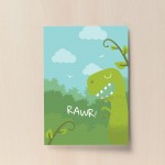 Cute Boy Bedroom Print Dinosaur Wall Art Animal Nursery Print