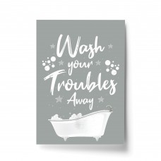 Bathroom Print Funny Grey And White Theme Bathroom Wall Art