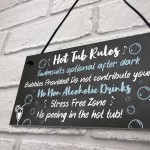 HOT TUB RULES Sign Hot Tub Signs And Plaques Shed Sign Decor