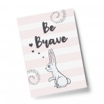 Cute Nursery Wall Art BUNNY Motivational Print Home Gift