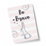 Cute Nursery Wall Art BUNNY Motivational Print Home Gift