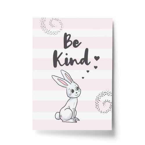 Girls Bedroom Wall Art Bunny Art Inspirational Print Decoration