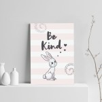 Girls Bedroom Wall Art Bunny Art Inspirational Print Decoration