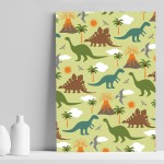 Dinosaur Print For Boy Bedroom Nursery Wall Art Nursery Gift