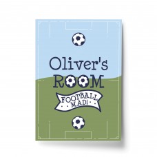 PERSONALISED Boys Bedroom Sign Football Print Boys Bedroom Art