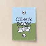 PERSONALISED Boys Bedroom Sign Football Print Boys Bedroom Art