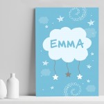 PERSONALISED Girls Boys Bedroom Wall Art / Nursery Prints Baby