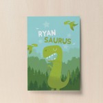 PERSONALISED Boys Bedroom Print Dinosaur Wall Art Nursery Decor