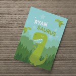 PERSONALISED Boys Bedroom Print Dinosaur Wall Art Nursery Decor