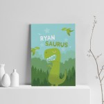 PERSONALISED Boys Bedroom Print Dinosaur Wall Art Nursery Decor