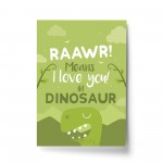 Cute Boys Bedroom Wall Art Dinosaur Print Boys Nursery Decor