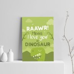 Cute Boys Bedroom Wall Art Dinosaur Print Boys Nursery Decor