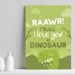 Cute Boys Bedroom Wall Art Dinosaur Print Boys Nursery Decor