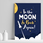 Bedroom Print Boys Bedroom Wall Art Space Decor Boys Room Decor